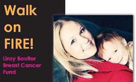 Linzy Boulter Breast Cancer Fire Walk